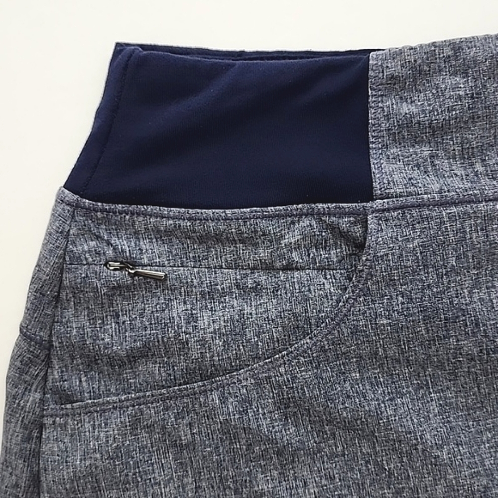 Tuff Athletics Women's Skirt Skort Heathered Blue Stretch Waist Sz S - Picture 3 of 14